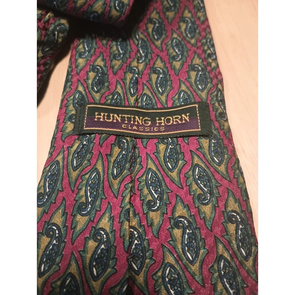 Hunting Horn Classics Paisley Men's Silk‎ Neck Tie